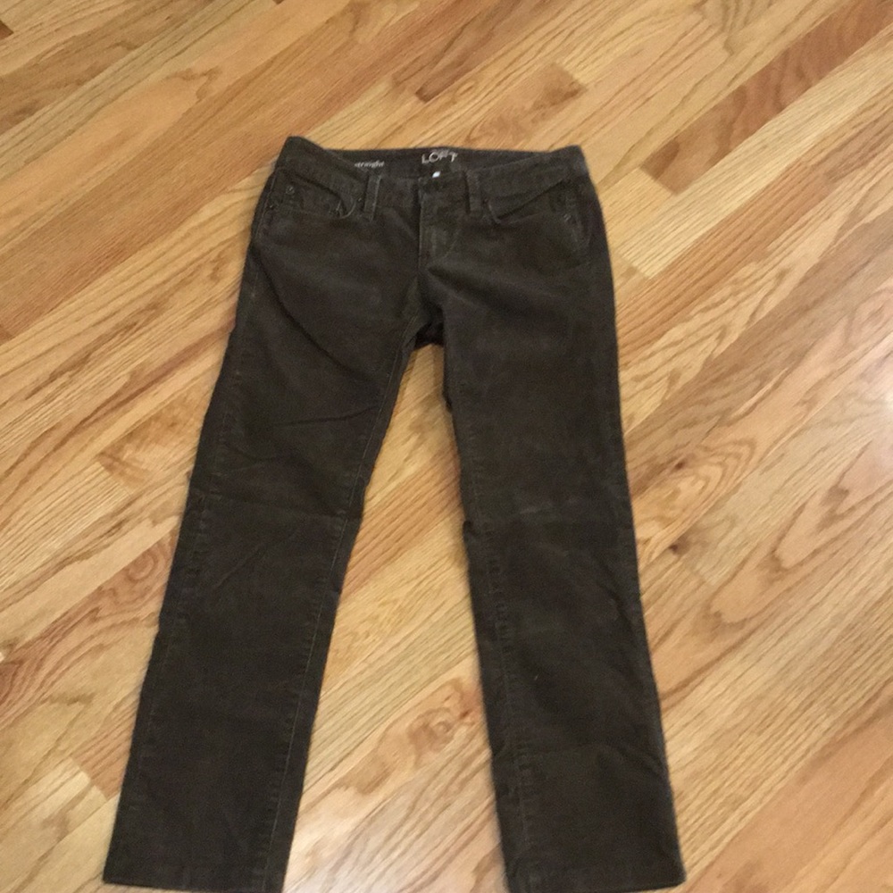 Loft 00P Martin Straight corduroy pants